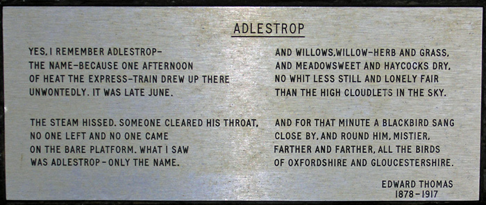 poem Adlestrop